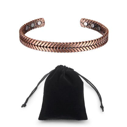 Men Magnetic Copper Bracelet Healing Bio Therapy Arthritis Pain Relief Bangle Cuff Jewelry Bracelets For Women Drop Shipping