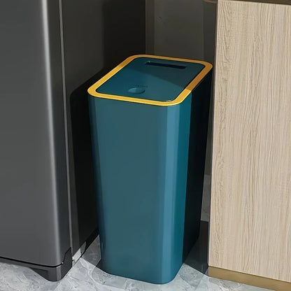 Odor Proof Trash Can - Modern Leakproof Kitchen  Bathroom Bin