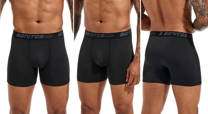 4pcs Men's Panties Sexy Underpants Mens Polyester Boxer Short Brand Underwear For Man Boxers Breathable Trunks M-XXXXL