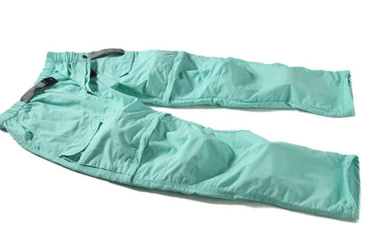 NUONEKO Women's Summer Hiking Pants Women Trekking Sport Quick Dry Thin Cargo Trousers Removable Outdoor Camping Pants Shorts
