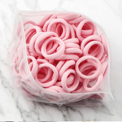 20/30/50/100/200pcs Colorful Hairband Black Grey Rubber Band Nylon Hair Elastic Ponytail Hairstyle Scrunchies Hair Accessories