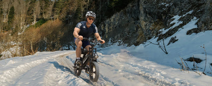 VDL Mountain Electric Bike , 16" Fat Tire Ebike, Wider Seat 250W Peak Motor, Removable Battery, Front Fork Suspension