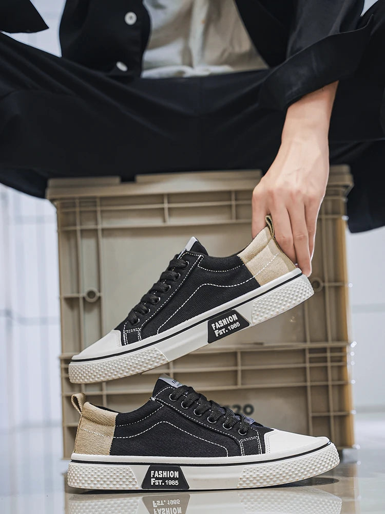 Men's Canvas Shoes Lightweight Breathable Street Style Skateboarding Spring Summer Fashion Casual Shoes for Teens