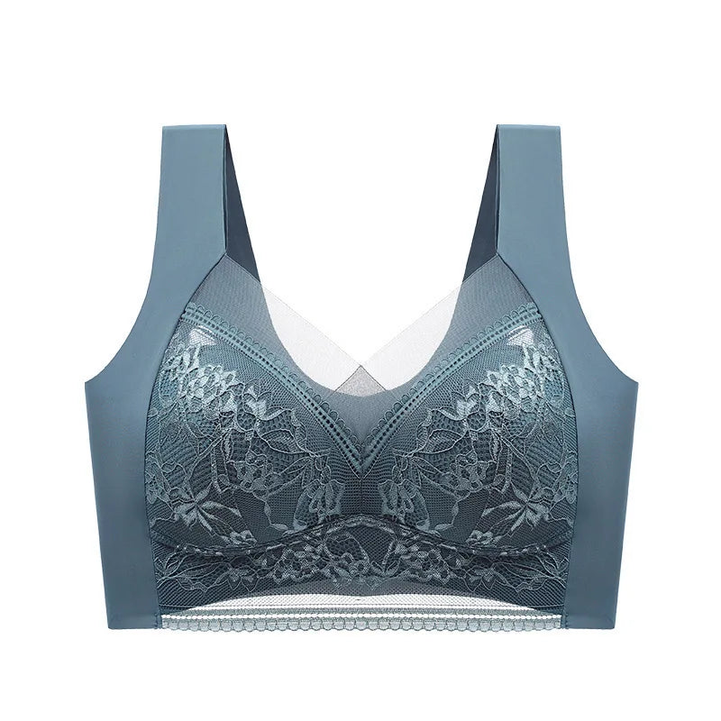 Seamless Lace Bra - Large Size Underwear | Breathable Thin Bra With Beautiful Back