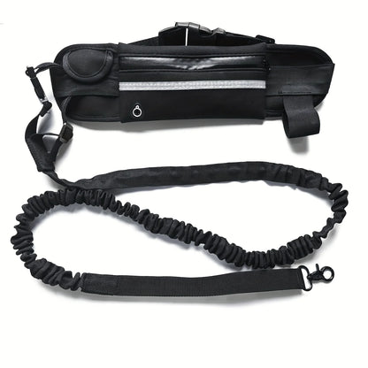Hand Free Dog Leash for Pet Walking Running Jogging Adjustable Dog Leash Waist Belt Chest Strap Traction Rope Dog Accessories