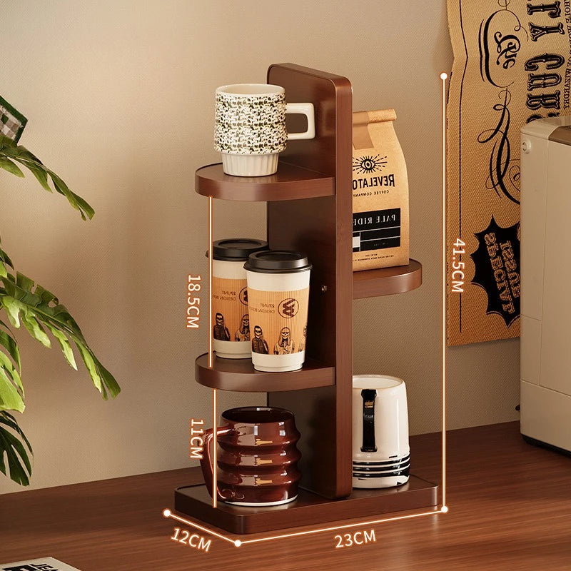 Multifunctional Desktop Multi-layer Cup Holder Office Simple Small Flower Stand Kitchen Countertop Rack Seasoning Storage Rack