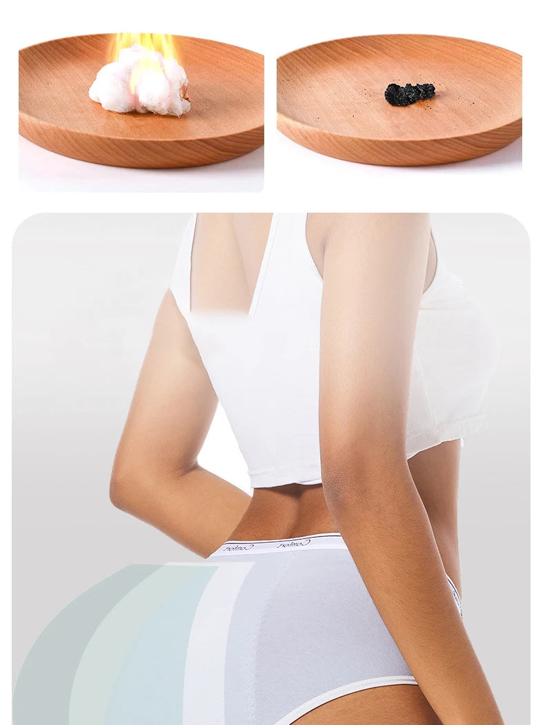 1pcs Girl Menstrual Panties Women's Physiological Briefs Ladies Period Leak Proof Panty High Waist Cotton Underwear