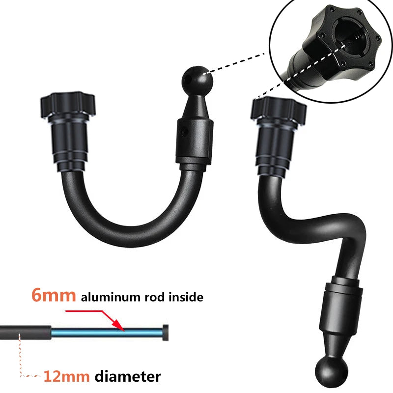 Flexible Arm Monopod Selfie Stick Rod Mount Holder Stands for Mobile Phones for Gopro Hero DJI OSMO Insta 360 Cameras Tripod