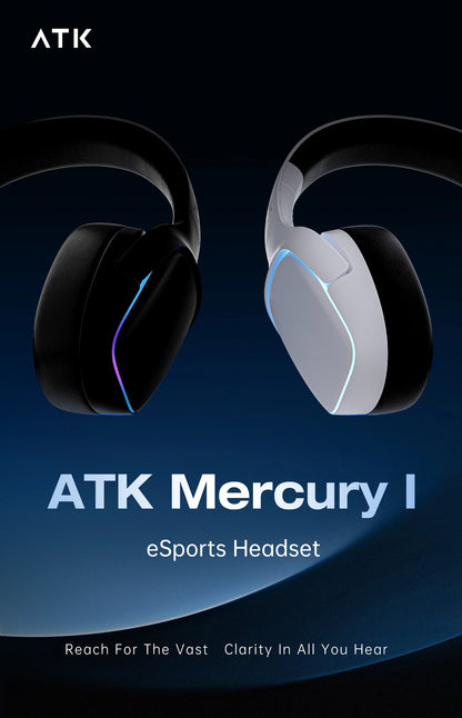 ATK N9 2.4GHz Wireless Gaming Headset with Mic for PS5 PS4 PC Mac Playstation Bluetooth Gaming headphone with Microphone