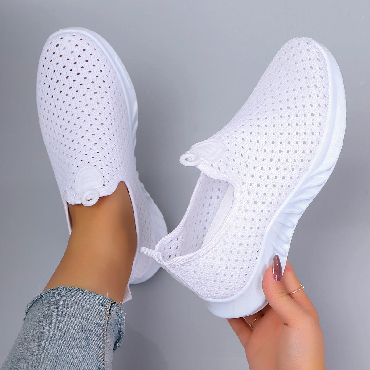 Women's summer breathable mesh flat shoes women's shoes casual sneakers shoes, clearance free shipping