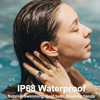 Smart Ring for Women & Men, Waterproof Fitness Tracker Ring with Sleep Monitoring, Pedometer & Calories Counter ,compatible with IPhone and Android,smart Gift