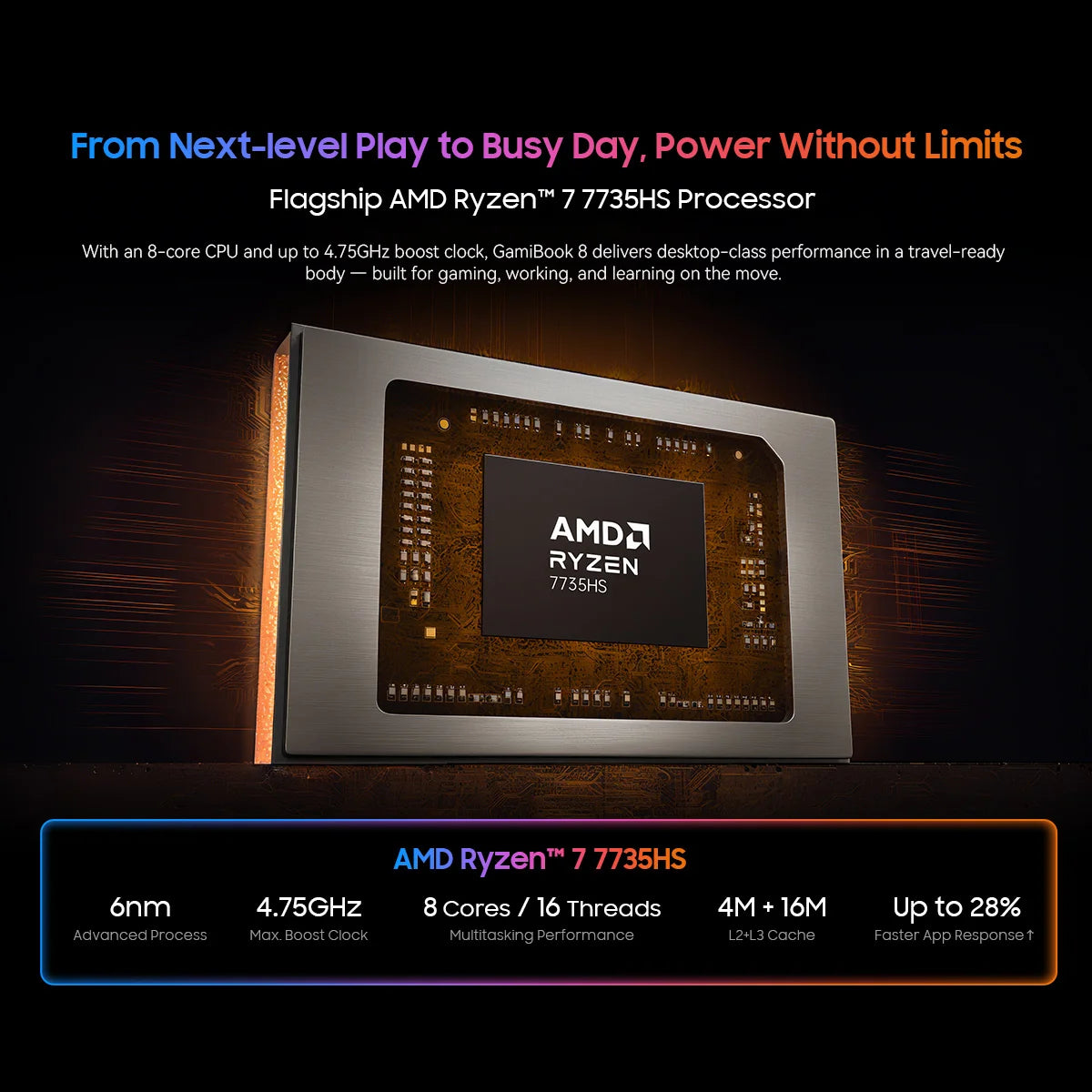 Blackview GamiBook 8 16 Inch Laptop - AMD Ryzen 7, 1920x1200 Display, Fast Charge Battery