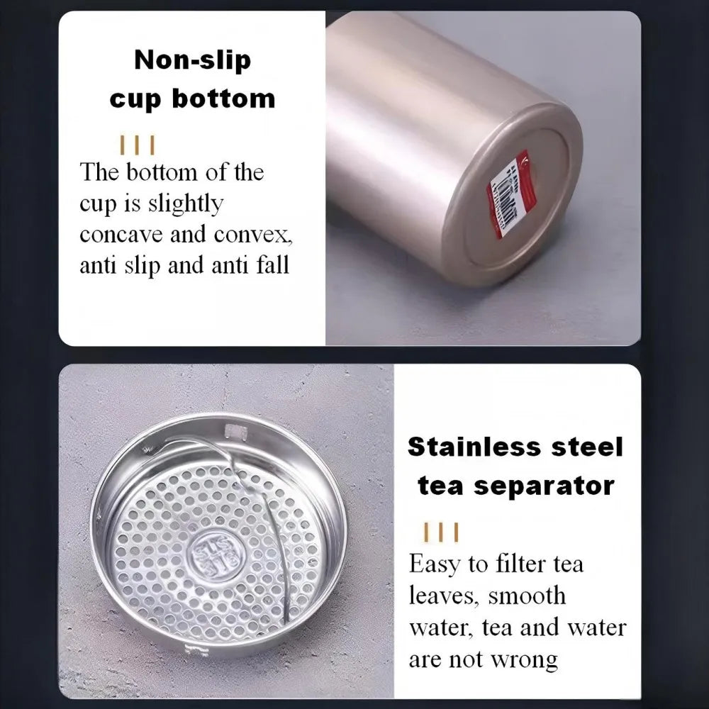 800ml/1000ml 316 Stainless Steel Thermos Cup Sports Home Travel Kettle Portable Sling Kettle Large Capacity Outdoor