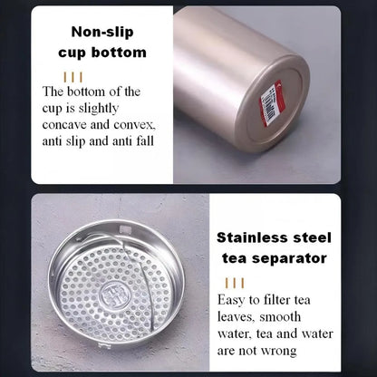 800ml/1000ml 316 Stainless Steel Thermos Cup Sports Home Travel Kettle Portable Sling Kettle Large Capacity Outdoor