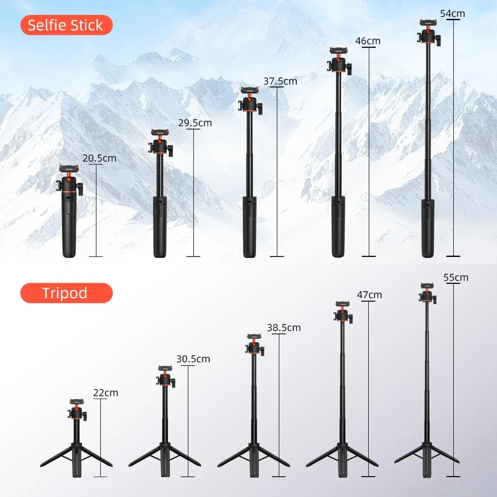Flymile Action 5 Pro 21.25IN Tripod Selfie Stick for DJI OSMO 360 Action 4 3 Accessory Magnetic Quick Release Base Extension rod