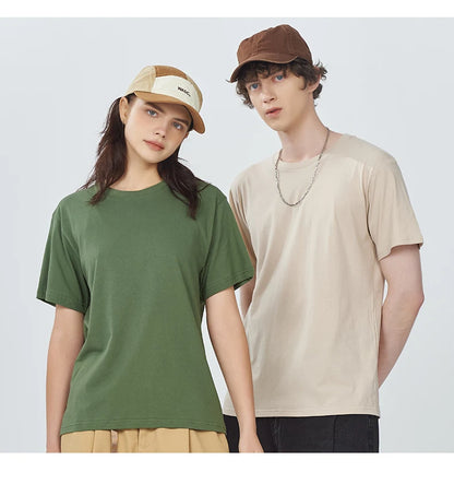 Cotton Casual T-Shirts for Women - Short Sleeve Sporty O-Neck Tops - ZOOMNSTORE