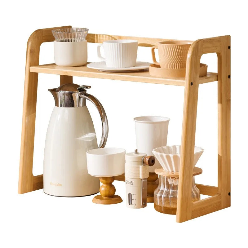 New Kitchen Shelf Countertop Multi-functional Electrical Storage Rack Multi-layer Cup Holder Household Storage Rack Plate Rack