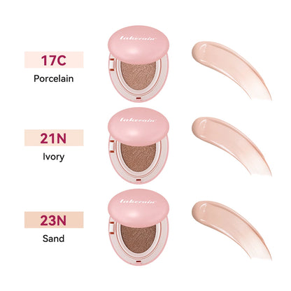 Lakerain Cushion Foundation Korean Makeup Base Mist Foundations Makeup Full Coverage Long-lasting Cc Cream Sunscreen Cosmetic