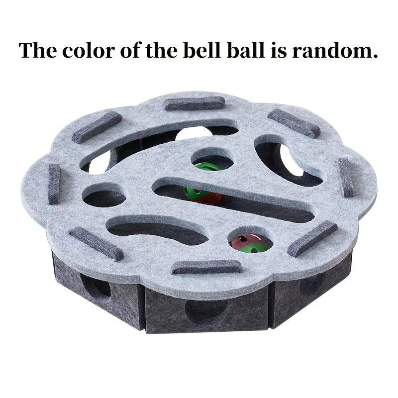 Interactive Cat Toy - Maze Tunnel  Bell for Playtime  Mental Engagement - ZOOMNSTORE