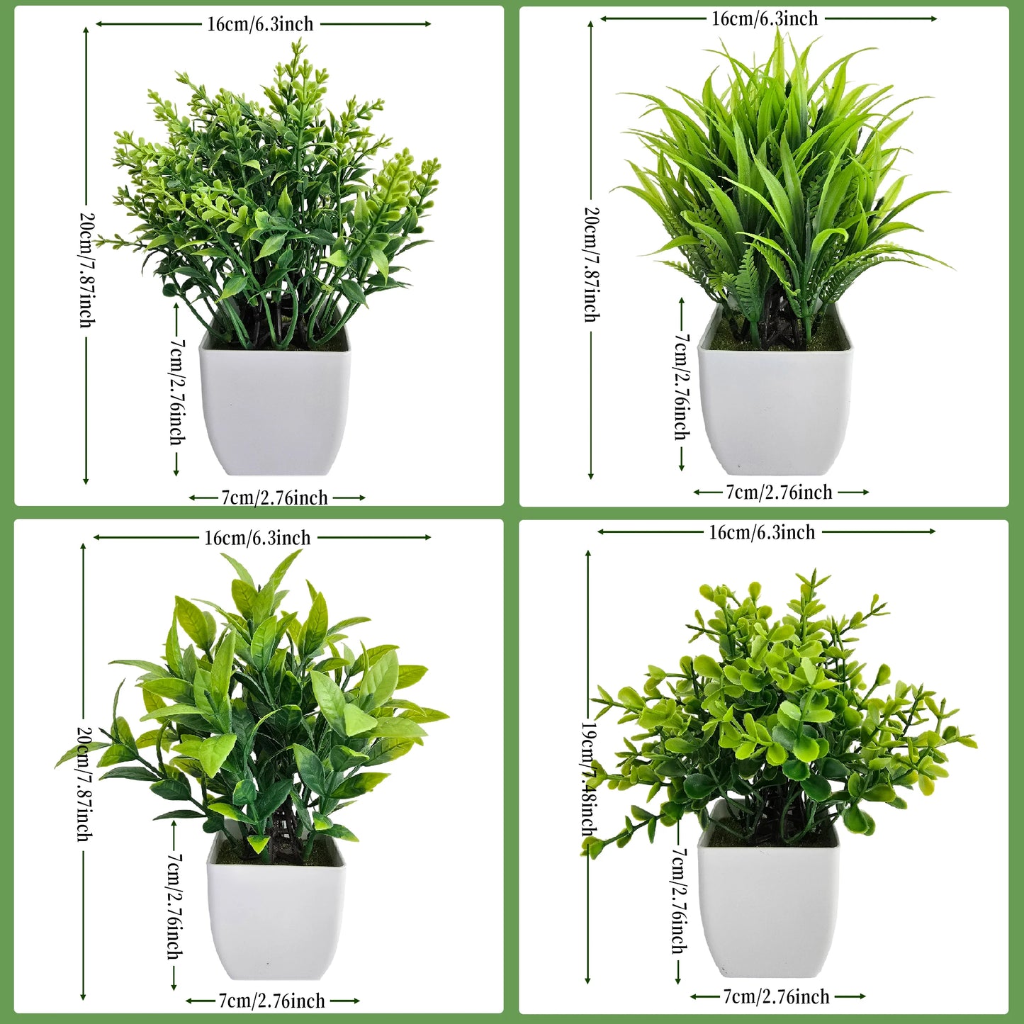 Artificial Christmas Tree - Green Potted DIY Home Decor for Weddings Birthdays and Xmas
