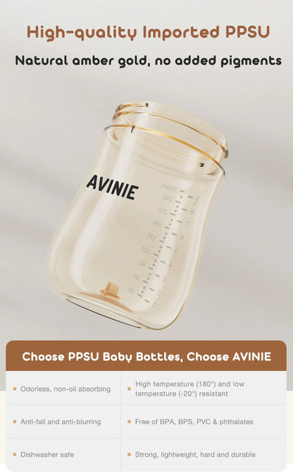 1PCS 150ml/260ml Baby bottles PPSU Baby Bottles Kids Teeth Guard Feeding Bottle Antifall Bottom Return Air Anti-bubble BPA Free