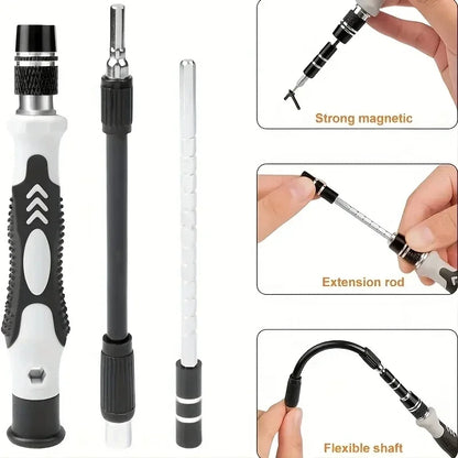 115-in-1 Magnetic Precision Screwdriver Set - Multifunctional Repair Tools Kit for DIY and Household Use