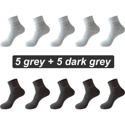 Bamboo Fiber Socks Men Casual Business - Anti Bacterial Breathable Knit Ankle Socks