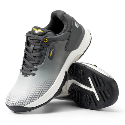 FitVille Wide Men's Golf Shoes Non-Slip Wear-Resistant Comfortable Pickleball Sports Shoes Suitable for Swollen Feet Relieve Toe