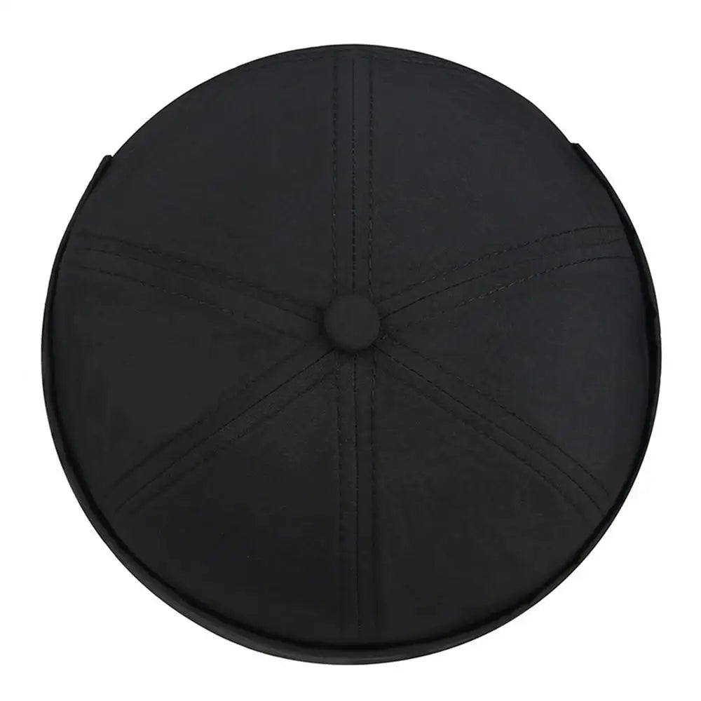 Spring Summer New Casual Landlord Hat Street Melon Skin Tide Hats Without Brim Retro Hip Hop Cap Unisex Docker Cap Brimless Hat