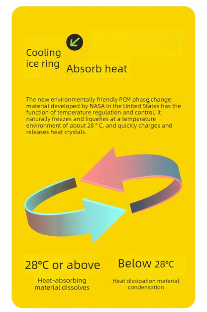 Hot! Japanese summer 28° heatstroke prevention cooling ice collar outdoor sports ice neck cooling ring cartoon PCM neck ring