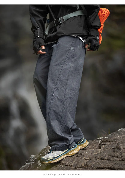 TFETTERS Brand Outdoors Men's Cargo Pants 2026 Spring Summer Outdoors Outing Casual Pants Man Watertight Baggy Riding Clothes