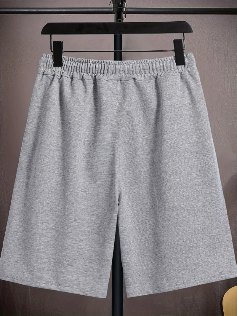 Men'S Summer New Loose-Fit Casual Sports Shorts, Gym Shorts with An Elastic Waistband - Adjustable Drawstring for Comfort,