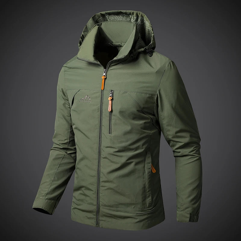 Men's Windproof Jacket – Breathable Cycling Jacket With Hooded Collar | Outdoor Gear