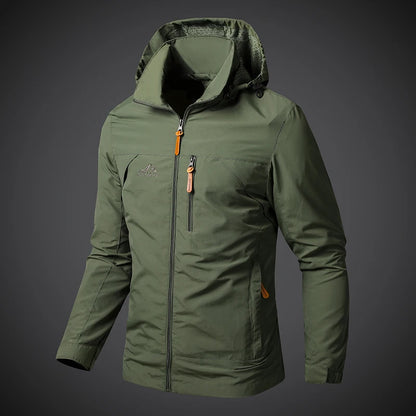 Men's Windproof Jacket – Breathable Cycling Jacket With Hooded Collar | Outdoor Gear