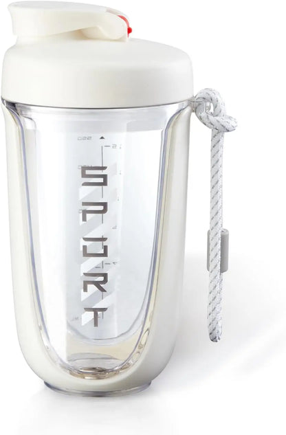 Premium Protein Powder Shaker, 590 Ml/20 Oz, Leak proof Tritan Ideal for Pre-workout Drinking. BPA free Contains Plastic Ball