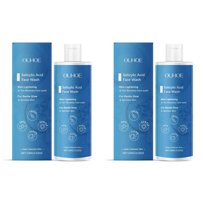 Salicylic Acid Facial Cleanser Acne Treatment Moisturizing Oil Control Skincare Face Wash Cleansing Pore Hydrating Skin Care