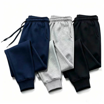 Men Sweatpants High Quality Drawstring Solid Color Jogger Pants All Season Home Outdoor Casual Sport Trousers 2025 Men's Clothes