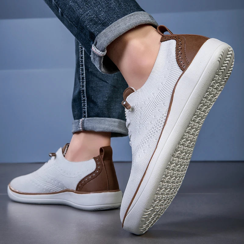 Men's wide shoes, large size casual shoes, suitable for people with fat feet wide feet, soft and light walking shoes