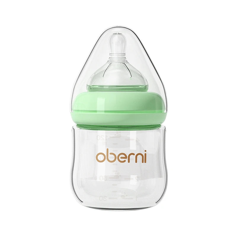 Oberni 150ml+180ml PPSU Imitated Breast Baby Milk Bottle set Anti bloating 0-6 Newborn Baby Bottle With Resistant to Falling