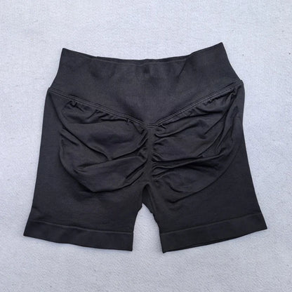 Shorts Set 2 Pieces Seamless Yoga Set Workout Tracksuit Women Halter Sport Bra And Low Waist Scrunch Bum Gym Shorts Suits