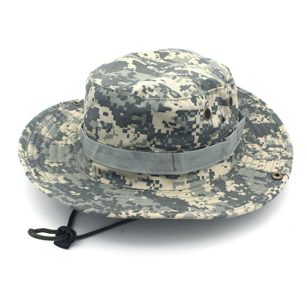 Camo Boonie Hat – Tactical Bucket Hat for Fishing, Hiking & Hunting