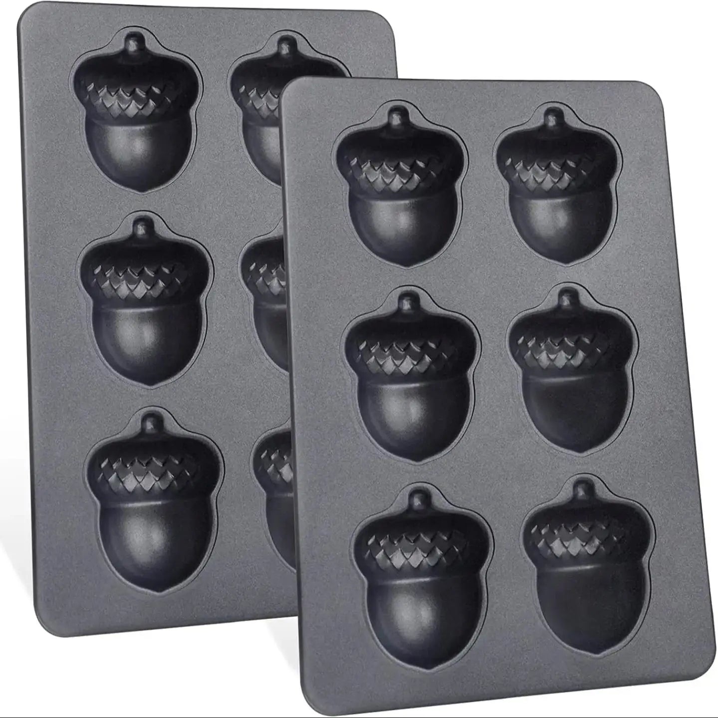 Carbon Steel Cake Pan - 6 Cavity Flower Muffin Mold Non Stick Durable Baking Tray