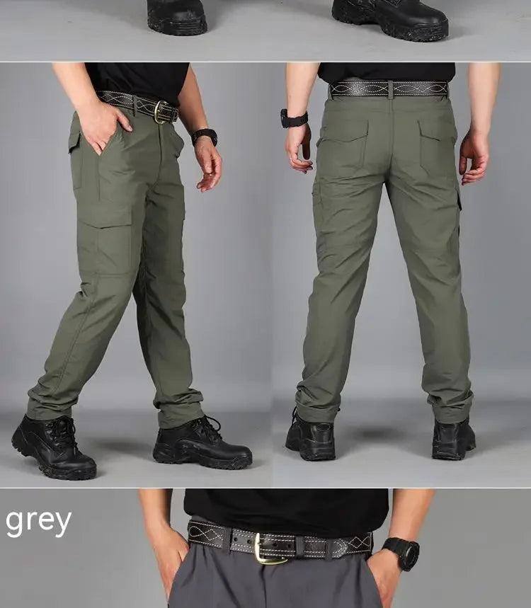 Asian size Mens Summer Tactical Cargo Pants Army Military Style Streetwear Jogger Hiking Trekking Mountain Work Casual Trousers