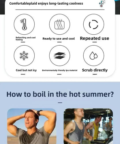 Summer Neck Cooling Ring Outdoor Running Fitness Fishing Cycling Travel Cool Neck Ring Portable Outdoor Cooling Accessories
