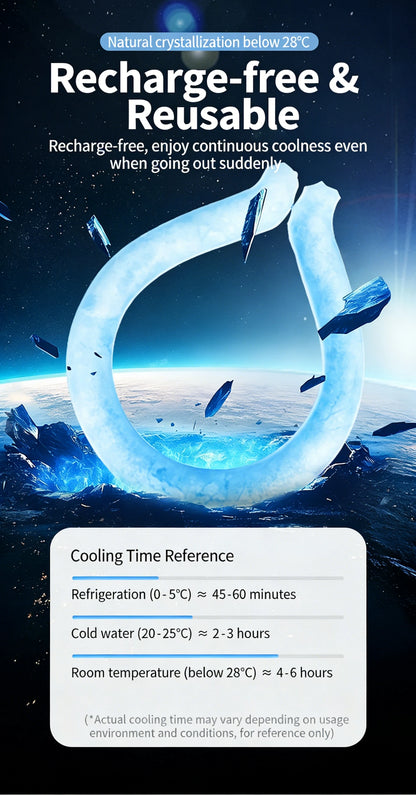 Ice Pack Wrap Neck Cooling Tube Reusable Wearable Gel for Hot Weather Comfortable Ice Ring Neck Cooler Summer Cooling Products