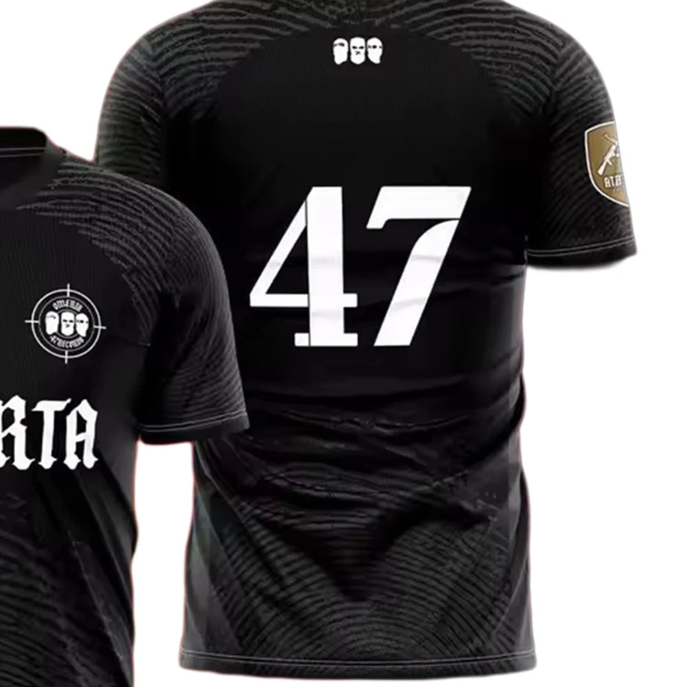Mens Breathable Jersey Summer Sports Shirt - Lightweight Round Neck T-Shirt