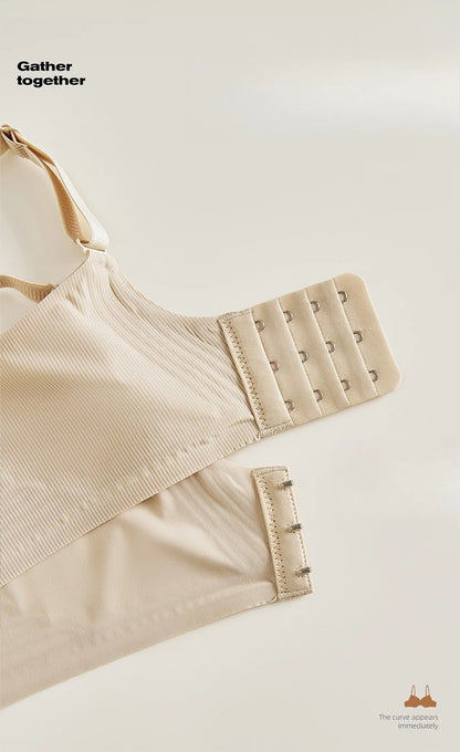 Seamless Push-Up Bra - Wireless Comfortable Jelly Bra with Adjustable Straps