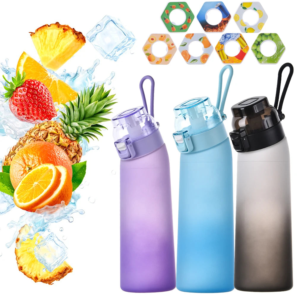 Scent Flavored Water Bottle – 650ML Fruit Scent Water Cup with 7 Flavor Pods - ZOOMNSTORE