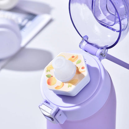 Scent Flavored Water Bottle – 650ML Fruit Scent Water Cup with 7 Flavor Pods - ZOOMNSTORE