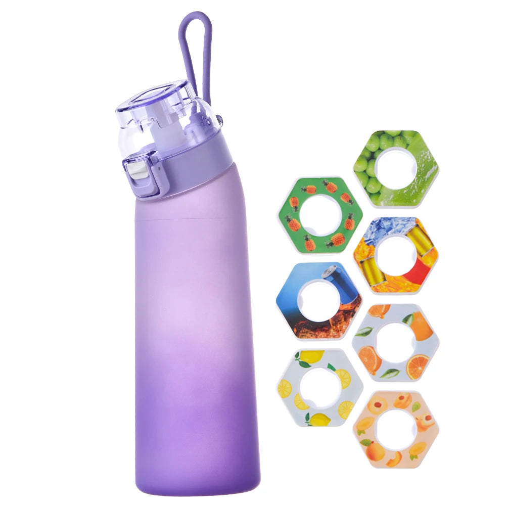 Scent Flavored Water Bottle – 650ML Fruit Scent Water Cup with 7 Flavor Pods - ZOOMNSTORE